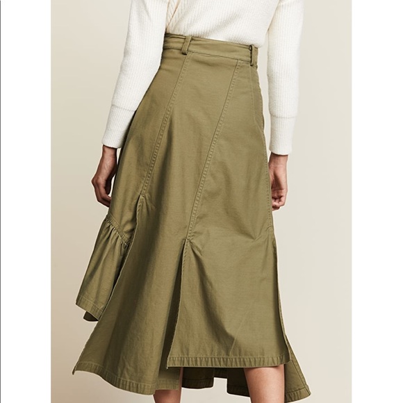 3.1 Phillip Lim Navy Layered Asymmetrical Skirt - Picture 6 of 13